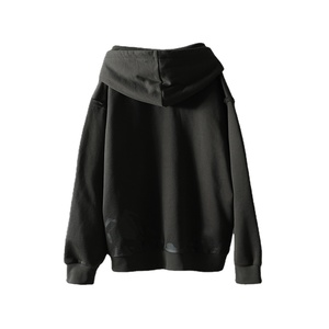 Prix de gros, conception personnalisée, impression intégrale, épaules tombantes, style streetwear, en coton, coupe ajustée, manches longues, sweats à capuche - Product Image 2