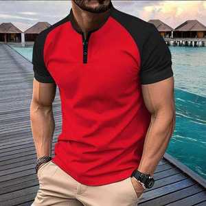 T-shirt de sport personnalisé pour homme, couleur unie, athlétique, entraînement en salle de sport, séchage rapide, polyester/coton, vêtements de sport en gros - Product Image 6