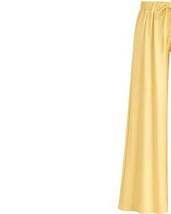 <b>Light</b> Yellow Wide Leg Pants Women High Waist Drawstring Loose Fit Casual Straight Trousers Soft Comfortable <b>Lounge</b> Wear Fashion - Product Image 4