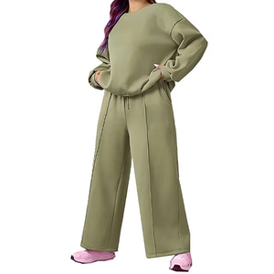 Conjunto Deportivo para Mujer, Diseño 2026, Informal, Invernal, 100% Algodón, Secado Rápido, Transpirable, Ligero, Resistente al Viento, para Gimnasio y Deportes - Product Image 1