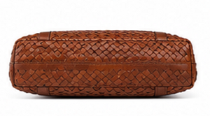 Bolso Tote de Cuero de Grano Completo Tejido a Mano de Primera Calidad para Mujer, Gran Capacidad, con Cierre, Correa para el Hombro, para Playa, Viajes, Oficina, Compras - Product Image 3