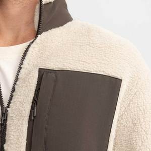 Best Selling Men's Sherpa Wool Hoodie Stand Collar <b>Long</b> <b>Winter</b> <b>Jacket</b> Stylish Top Trendy Fashion High Street Style - Product Image 4