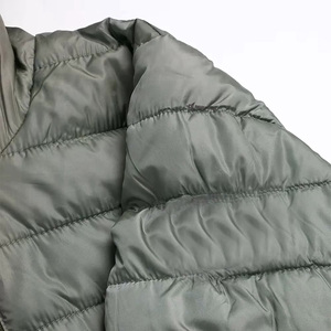 Daizen Star Unisex Hooded Puffer Jacket Zipper Closure Winter Casual Windproof Cotton Filled Solid Color Front Logo High Street - Product Image 6