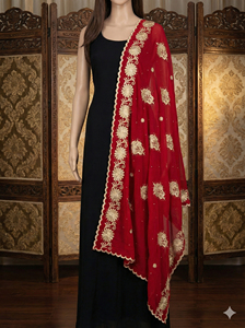 Pañuelo/Chal Largo y Grande de Algodón Chifón Voile con Bordado Floral de Pedrería, Transpirable y Suave, para Mujeres Musulmanas Africanas - Product Image 3