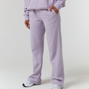 Customize Oem Logo Tracksuits for Women Hoodie and Pants Set Sweat Pants Embossing Hood Hoodies Sweat Suits2 Piece Set - Product Image 4