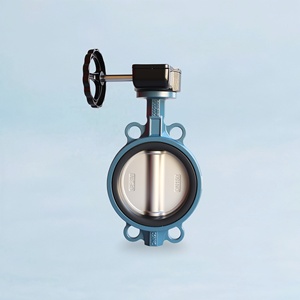 Vanne papillon à <span class=keywords><strong>disque</strong></span> manuelle de type wafer en acier inoxydable Dn100, acier au carbone, revêtement EPDM/NBR, haute résistance à l'huile, au gaz et à l'eau industrielle - Product Image 3