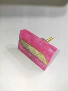 Bouton en pierre naturelle de luxe pour armoires et tiroirs design - Product Image 3