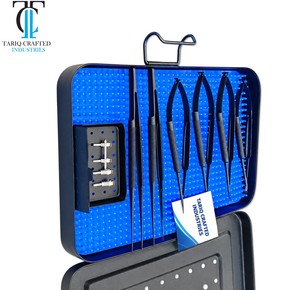 Juego de Instrumentos de Microcirugía con Estuche de Almacenamiento, Herramientas Quirúrgicas Médicas de Precisión Fina, TARIQ CRAFTED INDUSTRIES - Product Image 1