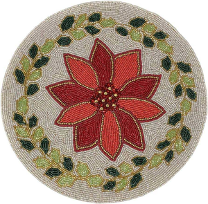 Napperon brodé artisanal de qualité supérieure avec perles de verre de 5 mm en forme de fleur pour Halloween, mariage, événements festifs, maison – Classique et de haute qualité - Product Image 3