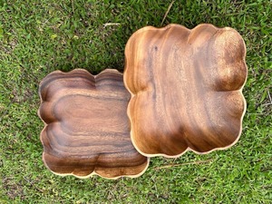 Cuenco Decorativo Grande de Madera de Acacia/Mango, Tallado a Mano, Ecológico, Pulido, Estilo Rústico, para Arreglos Florales con Velas - Product Image 3