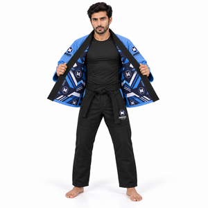 Kimono de Jiu-Jitsu personnalisé, uniforme BJJ, imprimé en sérigraphie, coton tissé perlé, léger, respirant, antibactérien, unisexe, compétition - Product Image 4