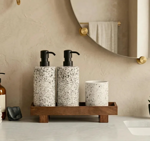 Plateau de service en bois massif sur mesure, pieds sculptés à la main, moderne, multifonctionnel, empilable, plateau de cuisine, plateau décoratif OEM - Product Image 4
