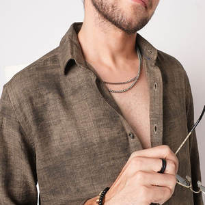 Camisa de Franela para Hombre de Buena Calidad, Totalmente Personalizable, de Venta Caliente, Antiarrugas, de Alta Calidad - Product Image 6