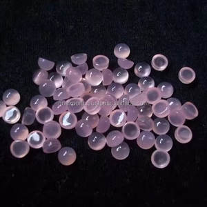 6mm Calcedonia Rosa natural cabujón plano redondo mejor calidad semipreciosa piedra preciosa suelta del fabricante proveedor al por mayor - Product Image 2