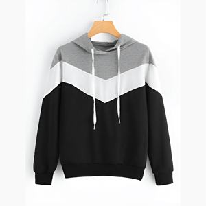 OEM Surpiqûres bloc de couleurs sweat à capuche imprimé coupe ajustée pour hommes pullover de sport jogging sportswear sweat à capuche personnalisé pour hommes sweat-shirt pour hommes - Product Image 5