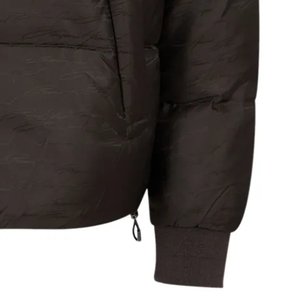 Wholesale Outdoor High Quality Men's Brown Hooded Down Puffer <b>Jackets</b> Custom Design Outwear Trendy Zipper Closure Bubble <b>Jacket</b> - Product Image 5
