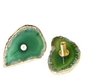 ลูกบิดประตูทำจากหินอาเกตแกะสลักลายดอกไม้ ดีไซน์ขัดเงาแบบ Love Style กันน้ำ สำหรับใช้ภายใน - Product Image 4