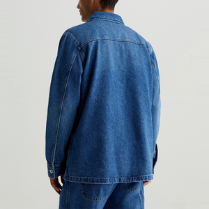 Wholesale Men Classic <b>Chore</b> <b>Jacket</b> Casual Denim <b>Jackets</b> Breathable Fashion Premium Quality Cotton Denim <b>Jacket</b> - Product Image 6