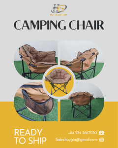 Design moderne à la mode CC10 extérieur jardin pique-nique Camping meubles en acier inoxydable pliant Relaxation chaise circulaire doux coussin - Product Image 2