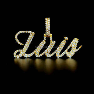 Colgante de diamante chapado en oro de 14K, el mejor regalo de aniversario, joyería de diamantes, moissanita de calidad VVS en plata de ley - Product Image 1