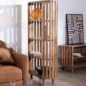 Librería de diseño de 4 niveles Vandana Royal Origin en madera maciza de acacia Latura - Product Image 4