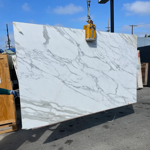 หินอ่อนสีขาวธรรมชาติที่มีลายเส้นสีเทาแผ่นพื้นหินอ่อนขัดพื้นผิวราคาดีสำหรับใช้ภายในและภายนอก - Product Image 6