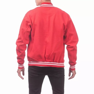 Direct Bulk Seller of Varsity <b>Jackets</b> with Geometric Pattern 100% Wool Offering Factory Pricing Custom Branding Capabilities - Product Image 2