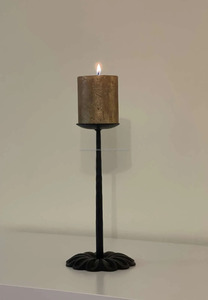 Candelabro El mejor portavelas para velas altas y grandes Portavelas Hierro forjado Diseño de flor solar Tipo de base de flor - Product Image 5