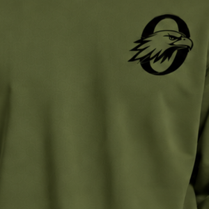 Sudadera Verde Oliva para Hombre, Cuello Redondo, Manga Larga, Estilo Casual, Forro Polar, Logotipo Personalizado, Ropa Deportiva de Invierno, Venta al Por Mayor - Product Image 5