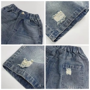 Shorts en jean tendance pour filles, coupe décontractée, confort premium, tenue décontractée d'été, fabricant en gros de vêtements en maille - Product Image 2