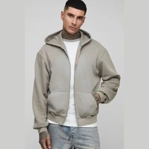 Sudadera con Capucha de Algodón Grueso de Alta Calidad para Hombre, Estampado Puff Oversize con Patrón Web, Estilo Urbano Grueso para Invierno, Fabricantes ODM - Product Image 1