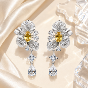 UM Jewelry 925 <b>Silver</b> Cultivated Gemstone Zircon Engagement <b>Earrings</b> for Daily Wear Wedding Party Anniversary Gifts - Product Image 6