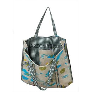 Premium Eco-friendly Durable Cotton Quilted Tote <b>Bag</b> Closure <b>Long</b> Shoulder Strap Soft 100% Cotton Custom - Product Image 6