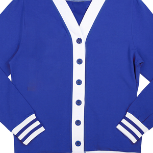 GS <b>University</b> Custom V-Neck Cardigans Sweaters Men's & Women's 480g Polyester Cotton Knit Breathable Winter Solid Coat Wholesale - Product Image 6