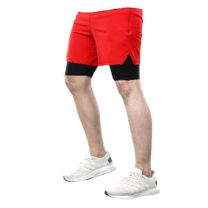 กางเกงวิ่งผู้ชายผ้าขนสัตว์แบบ 2 in 1 สั่งทำขายส่ง พร้อมซับในรัดรูป น้ำหนักเบา เอวยางยืด แห้งเร็ว เหมาะสำหรับออกกำลังกาย - Product Image 1