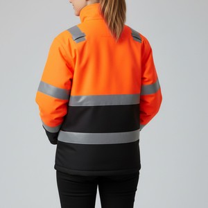 Chaqueta de Trabajo Reflectante de Alta Visibilidad, Ropa de Seguridad Impermeable y Resistente al Viento para Trabajos al Aire Libre - Product Image 4