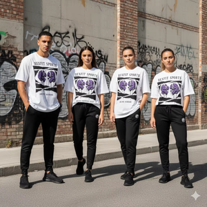T-shirts pour hommes personnalisés, surdimensionnés, à motifs graphiques, sérigraphiés, coupés et cousus, avec patchs usés - Product Image 4