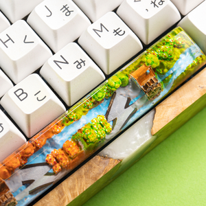 <b>Keycaps</b> Mystical Anime, Custom <b>Artisan</b> <b>Keycaps</b>, <b>Keycaps</b> Anime Cute, Green <b>Keycaps</b>, <b>Keycaps</b> Set, <b>Keycaps</b> Resin - Product Image 2