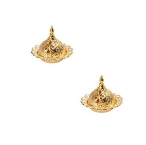 Quemador de incienso clásico de metal para incienso Bakhoor, para usar con perfume de resina Oud, artículo decorativo de lujo hecho a mano con tapa ventilada. - Product Image 3