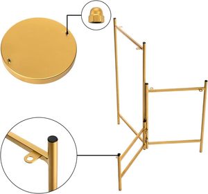 Support de plantes en métal, support rond pour pots de fleurs, présentoir pour la décoration de la maison et du jardin - Product Image 4