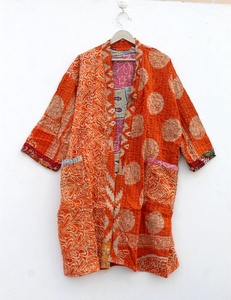 Manteau Kimono en Coton Vintage Kantha, Veste Matelassée, Vintage, pour Femme, Nouveauté - Product Image 2