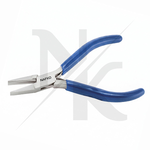 Alicates de media formación planos Nafko Industry NK-8028 de 115 mm de acero inoxidable, herramientas ligeras para hacer joyas y abalorios - Product Image 4