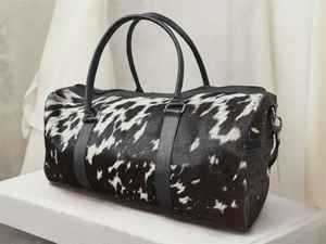 Sac de voyage en cuir véritable avec fermeture éclair, sac de voyage unisexe multifonctionnel, vintage, grande capacité, durable - Product Image 5