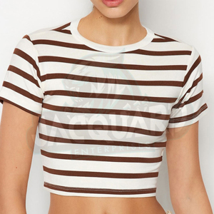 เสื้อครอปท็อปผู้หญิงขายส่ง ดีไซน์ยอดนิยม แฟชั่นตามความต้องการของลูกค้า คุณภาพสูง ไซส์ผู้ใหญ่ - Product Image 1