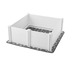 Box per Parto Regolabile per Cani 48 X 48 X 18.1 Pollici, Recinto per Cuccioli in PVC con Tappetino Anti-Urto Lavabile - Product Image 1