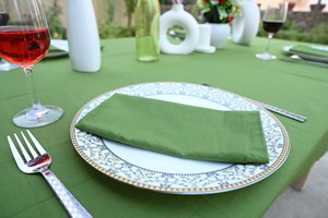 Wholesale Handmade Cotton Linen <b>Square</b> Washable Solid Color Customizable <b>Tablecloth</b> for Wedding Hotel Home Decoration - Product Image 3