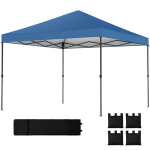 Gazebo Pop-Up Blu Scuro e Tettoia Portatile: Soluzione Pratica per Pergole - Product Image 3
