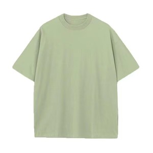 เสื้อยืดผู้ชายแบบกำหนดเอง เสื้อยืดสตรีทแวร์คุณภาพสูง ผ้าฝ้าย 100% เนื้อหนา ทรงโอเวอร์ไซส์ คอกลม สำหรับผู้ชาย ขายส่ง - Product Image 4