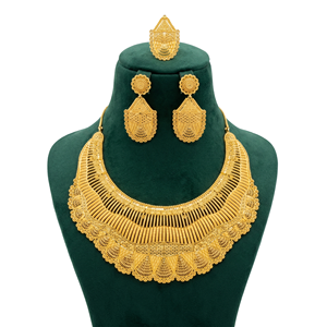 Naykk Creations - Juego de 4 Collares de Cobre y Latón Chapados en Oro de Alta Calidad Hechos a Mano, para Mujer, Regalo de Compromiso o Boda - Product Image 3