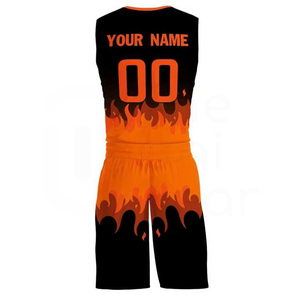 Ensemble d'uniformes de basketball unisexes pour adultes, best-seller, maillot et short personnalisés, respirant, anti-humidité, séchage rapide, 100% polyester - Product Image 6